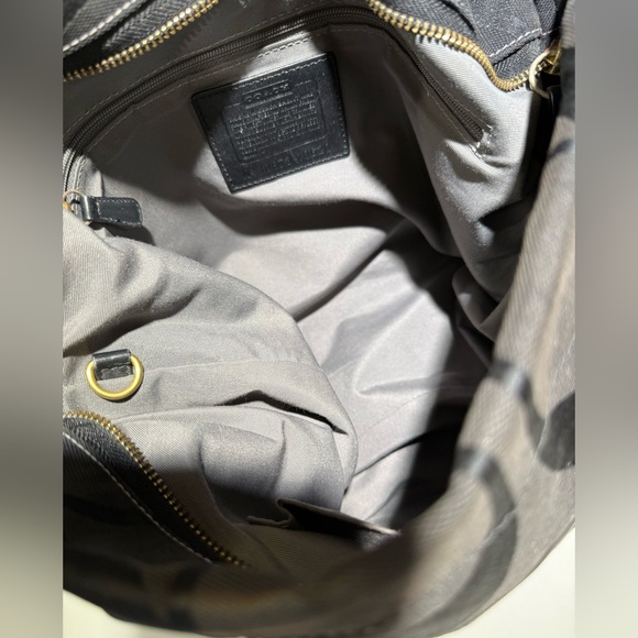 🥳SALE🥳COACH 10620 Authentic Jacquard Carly w/ Storage Bag, Black, Gray interior - Picture 2 of 16